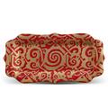L'Objet Fortuny rectangular cake platter, red