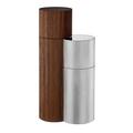 Puiforcat Granville pair of salt & pepper mills, silver & walnut wood