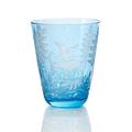 Theresienthal Schliersee tumbler, blue, pattern eagle & ibex