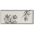 Gien Tulipes Noires rectangular cake platter
