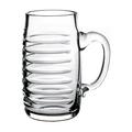 Theresienthal Joseph beer tankard, horizontal olive cut