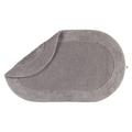Rhomtuft Badteppich Exquisit oval, 70 x 130 cm, kiesel