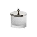 Cristal et Bronze Nid d'Abeilles jar, large, chrome