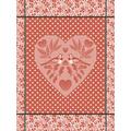 Le Jacquard Francais Amour tea towel, red