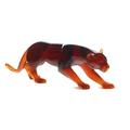 Daum Skulptur Panther, bernstein