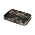 Giobagnara Positano tray, chrome & Black Portoro, rectangular, large