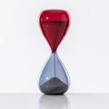 Venini Sanduhr Clessidre grau/rot