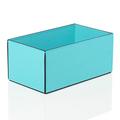 Giobagnara Suite leather basket, large, 29 x 17 cm, capri