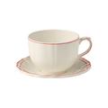 Gien Filets Corail Jumbotasse mit Unterteller