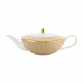 Raynaud Trésor coffee/teapot, honeycomb pattern, orange