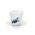 Hering Berlin Ocean conical beaker and saucer, motif triggerfish