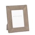 Riviere Milano leather frame, taupe, photo size 13 x 18 cm (5'' x 7'')