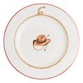 Arcanie Cowboy dinner plate, hat