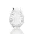 Lalique Plumes vase, H 14,7 cm, clear