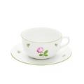 Augarten Wien Viennese Rose jumbo cup and saucer