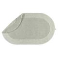 Rhomtuft Badteppich Exquisit oval, 70 x 130 cm, perlgrau