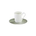 Raynaud Italian Renaissance Celadon double espresso cup and saucer