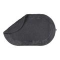 Rhomtuft Badteppich Exquisit oval, 60 x 100 cm, zinn