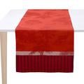 Le Jacquard Francais Tischläufer Souveraine, rot, 50 x 150 cm