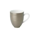J.L Coquet Hémisphère Grey Metallic mug