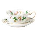 Wedgwood Wild Strawberry Peony tea cup and saucer