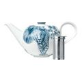 Sieger by Fürstenberg Paraiso Blue teapot with tea strainer, small