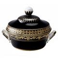 KPM Kurland Royal Noir serving dish with lid