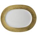 Bernardaud Ecume Gold oval platter, large