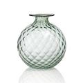Venini Vase Monofiori Balloton, H 12,5 cm, türkis