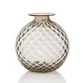 Venini Vase Monofiori Balloton, H 20,5 cm, taupe