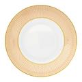Raynaud Trésor deep plate, coup-shaped, small, honeycomb pattern, orange