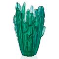 Daum Jardin de Cactus vase, green, h 41 cm
