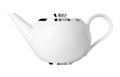 Sieger by Fürstenberg Treasure Platinum teapot with tea strainer, small
