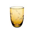 Theresienthal Becher Planet Earth, mandarin, Gravur Bienen