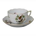 Herend Rothschild Bird tea cup and saucer, motif 4