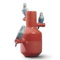 Lladró Parrot Parade vase, red