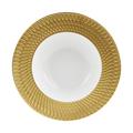 Bernardaud Twist Gold deep plate with rim