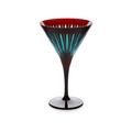 L'Objet Prism cocktail glasses, set of 4, bordeaux