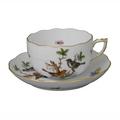 Herend Rothschild Bird Teetasse mit Unterteller, Motiv 5