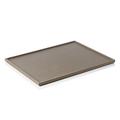 Giobagnara Arcobaleno rectangular tray, 44,5 x 35 cm, mud