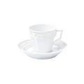 KPM Kurland Blanc Nouveau Kaffeetasse mit Unterteller