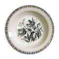 Gien Tulipes Noires deep plates, set of 4