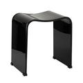 Decor Walther Wave shower stool, black