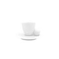 J.L Coquet Reve White single espresso cup with saucer
