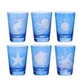 Artel Becher Sea Life, hellblau, 6er-Set mit 6 Dekoren