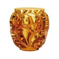 Lalique Tourbillons vase, h 21 cm, amber