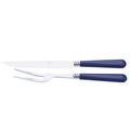 Capdeco Cambridge dark blue, carving knife and fork