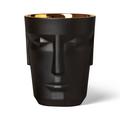 Sieger by Fürstenberg Prometheus wine cooler, matt black finish on the outside, gilded inside