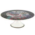 Gien Le Jardin du Palais footed cake stand