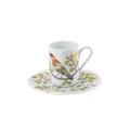 Raynaud Paradis double espresso cup and saucer, white